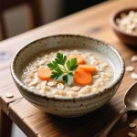 طرز تهیه سوپ جو دوسر پرک با جعفری و هویج؛ غذایی سالم و سبک
