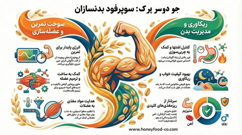 خواص جو دوسر پرک در بدنسازی
